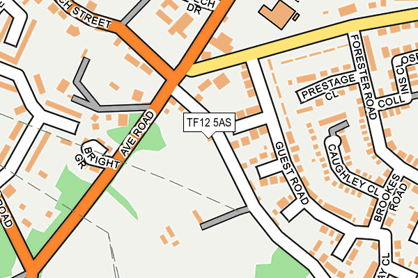 TF12 5AS map - OS OpenMap – Local (Ordnance Survey)