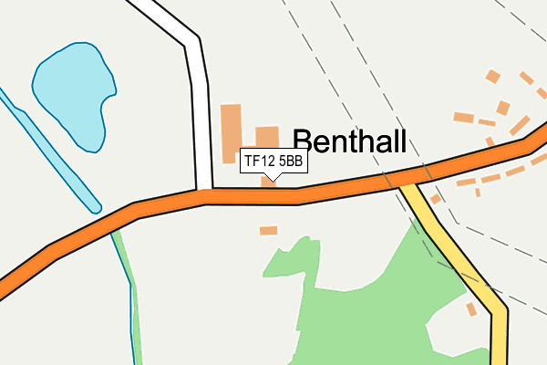 TF12 5BB map - OS OpenMap – Local (Ordnance Survey)