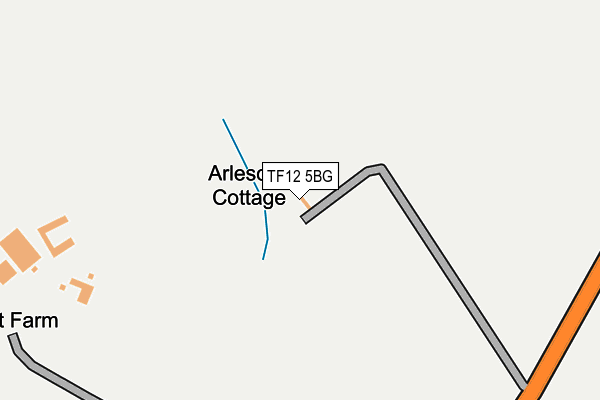 TF12 5BG map - OS OpenMap – Local (Ordnance Survey)