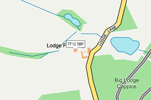 TF12 5BP map - OS OpenMap – Local (Ordnance Survey)