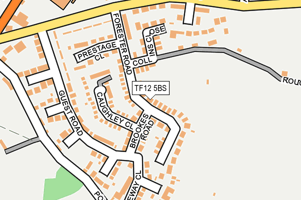 TF12 5BS map - OS OpenMap – Local (Ordnance Survey)