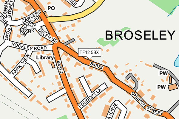 TF12 5BX map - OS OpenMap – Local (Ordnance Survey)