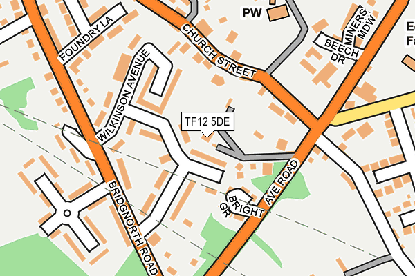 TF12 5DE map - OS OpenMap – Local (Ordnance Survey)