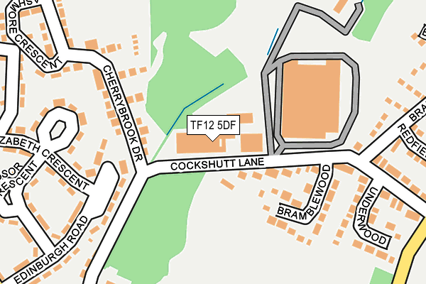 TF12 5DF map - OS OpenMap – Local (Ordnance Survey)