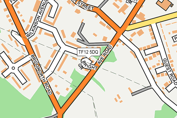 TF12 5DQ map - OS OpenMap – Local (Ordnance Survey)