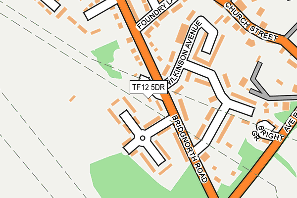 TF12 5DR map - OS OpenMap – Local (Ordnance Survey)