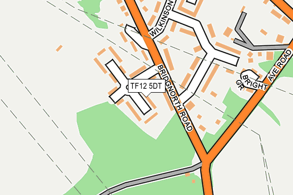 TF12 5DT map - OS OpenMap – Local (Ordnance Survey)