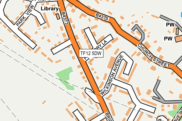 TF12 5DW map - OS OpenMap – Local (Ordnance Survey)