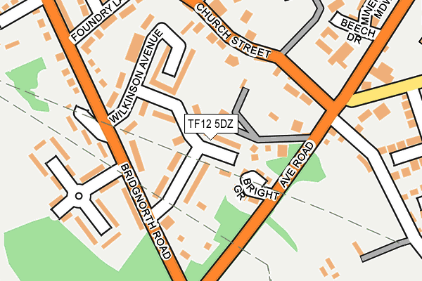 TF12 5DZ map - OS OpenMap – Local (Ordnance Survey)