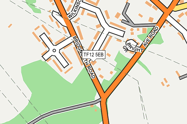 TF12 5EB map - OS OpenMap – Local (Ordnance Survey)