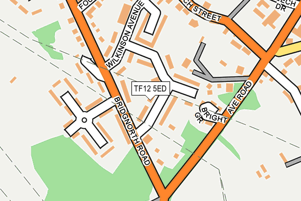 TF12 5ED map - OS OpenMap – Local (Ordnance Survey)