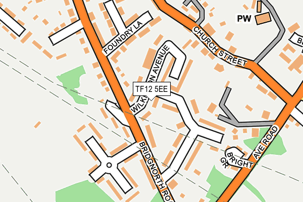 TF12 5EE map - OS OpenMap – Local (Ordnance Survey)