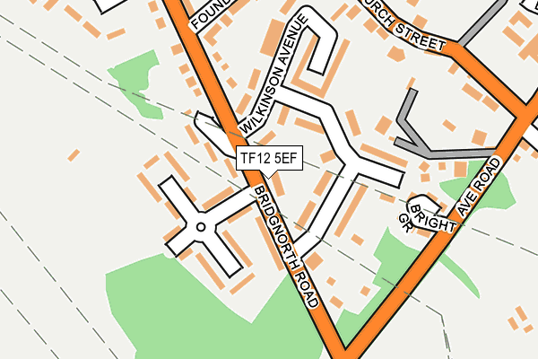 TF12 5EF map - OS OpenMap – Local (Ordnance Survey)