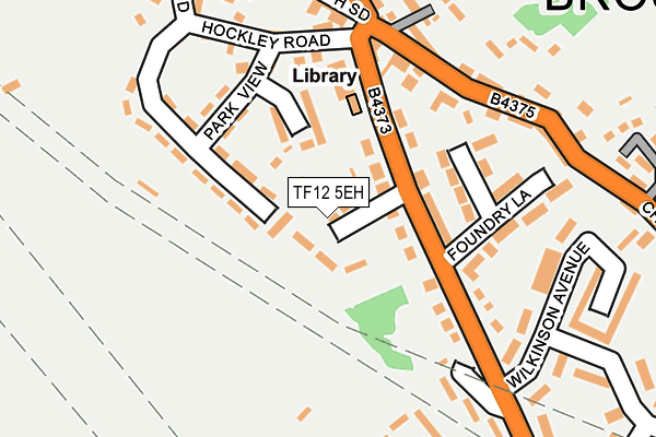 TF12 5EH map - OS OpenMap – Local (Ordnance Survey)