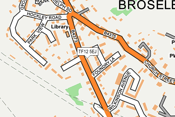 TF12 5EJ map - OS OpenMap – Local (Ordnance Survey)