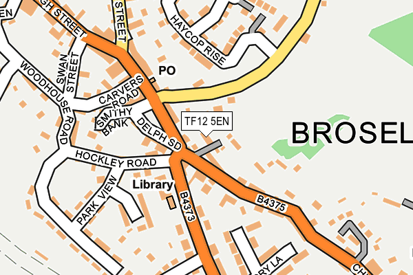 TF12 5EN map - OS OpenMap – Local (Ordnance Survey)