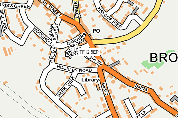 TF12 5EP map - OS OpenMap – Local (Ordnance Survey)