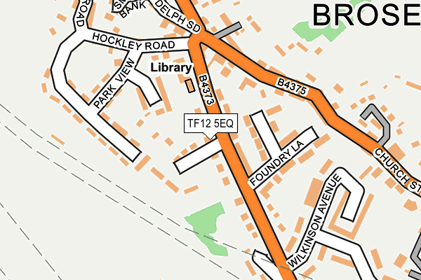 TF12 5EQ map - OS OpenMap – Local (Ordnance Survey)