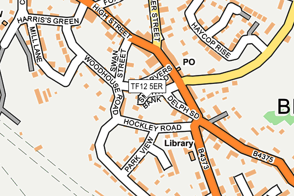 TF12 5ER map - OS OpenMap – Local (Ordnance Survey)