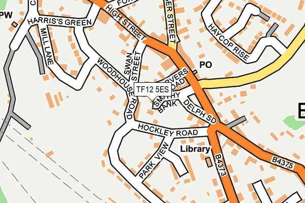 TF12 5ES map - OS OpenMap – Local (Ordnance Survey)