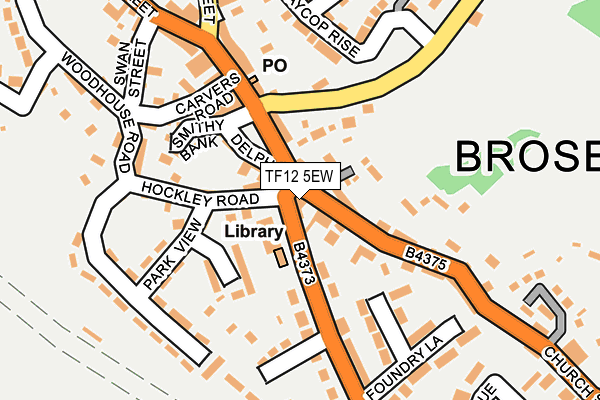 TF12 5EW map - OS OpenMap – Local (Ordnance Survey)