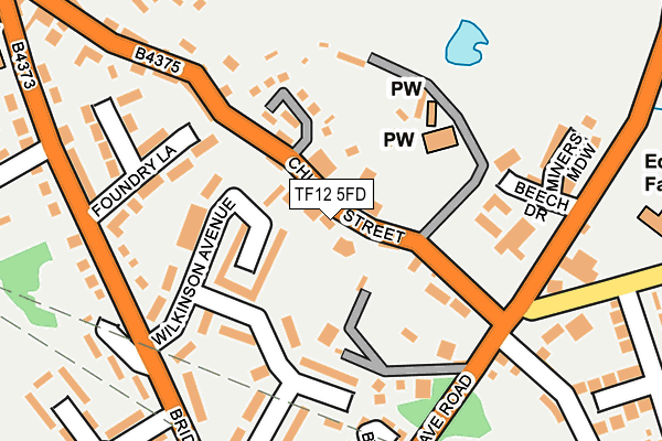 TF12 5FD map - OS OpenMap – Local (Ordnance Survey)