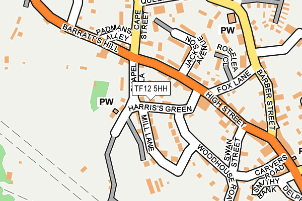 TF12 5HH map - OS OpenMap – Local (Ordnance Survey)