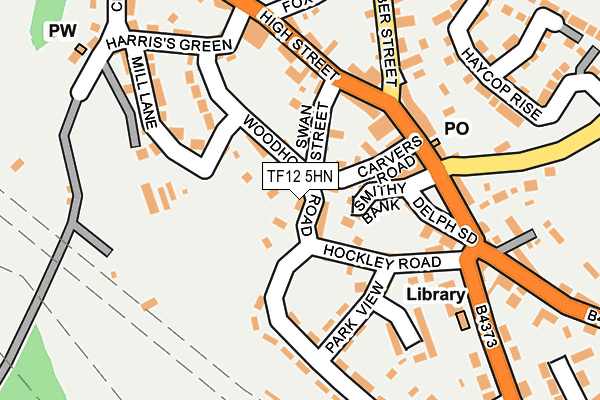 TF12 5HN map - OS OpenMap – Local (Ordnance Survey)