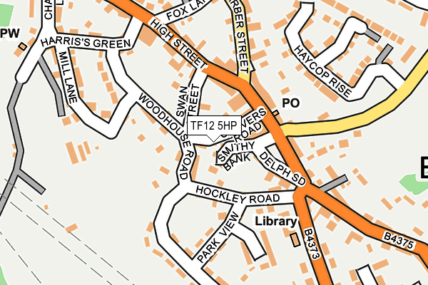 TF12 5HP map - OS OpenMap – Local (Ordnance Survey)