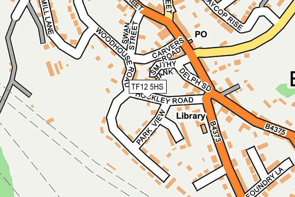 TF12 5HS map - OS OpenMap – Local (Ordnance Survey)