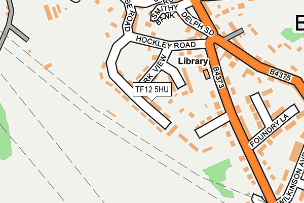 TF12 5HU map - OS OpenMap – Local (Ordnance Survey)