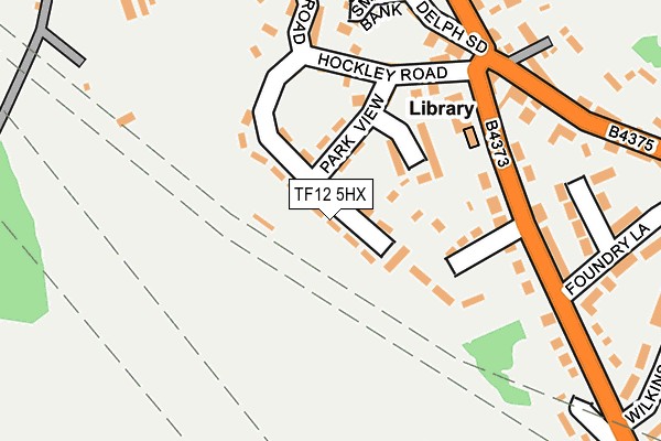 TF12 5HX map - OS OpenMap – Local (Ordnance Survey)