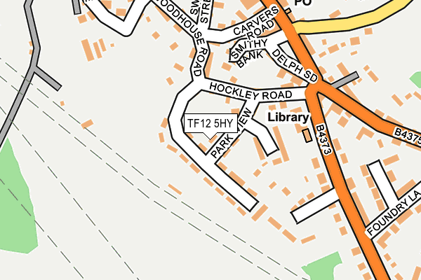 TF12 5HY map - OS OpenMap – Local (Ordnance Survey)