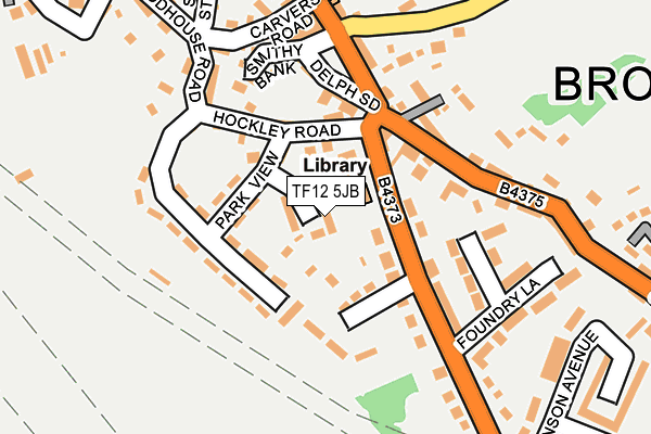 TF12 5JB map - OS OpenMap – Local (Ordnance Survey)