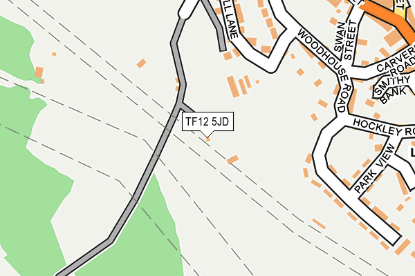 TF12 5JD map - OS OpenMap – Local (Ordnance Survey)