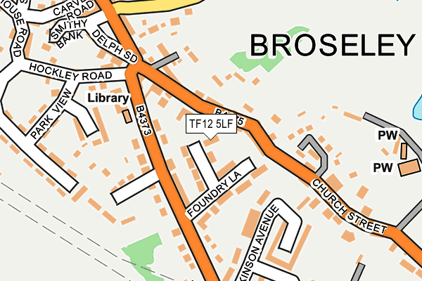 TF12 5LF map - OS OpenMap – Local (Ordnance Survey)