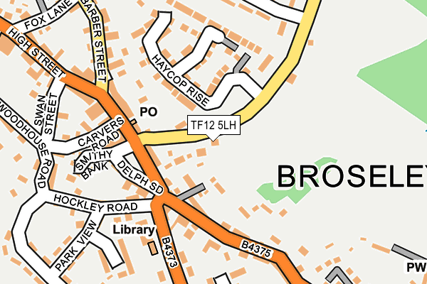 TF12 5LH map - OS OpenMap – Local (Ordnance Survey)