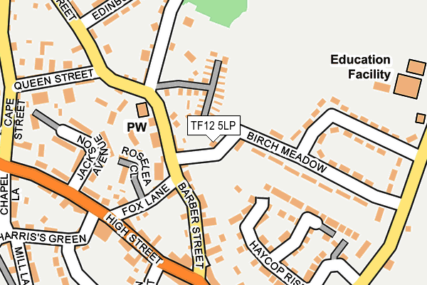 TF12 5LP map - OS OpenMap – Local (Ordnance Survey)