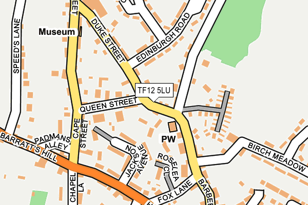 TF12 5LU map - OS OpenMap – Local (Ordnance Survey)