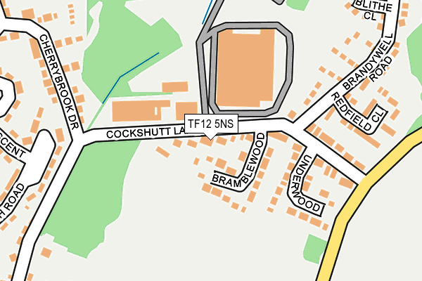 TF12 5NS map - OS OpenMap – Local (Ordnance Survey)