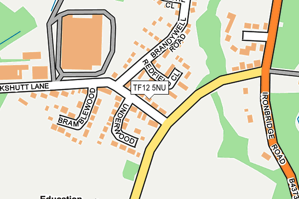 TF12 5NU map - OS OpenMap – Local (Ordnance Survey)