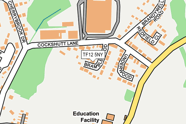 TF12 5NY map - OS OpenMap – Local (Ordnance Survey)
