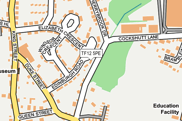 TF12 5PE map - OS OpenMap – Local (Ordnance Survey)