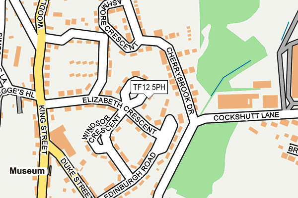 TF12 5PH map - OS OpenMap – Local (Ordnance Survey)