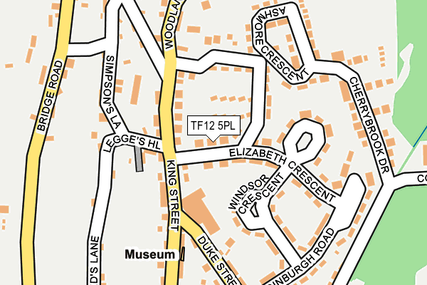 TF12 5PL map - OS OpenMap – Local (Ordnance Survey)