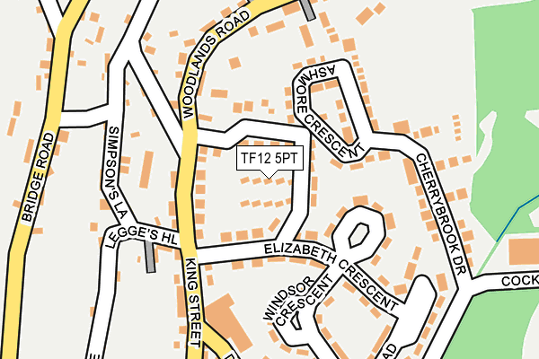 TF12 5PT map - OS OpenMap – Local (Ordnance Survey)