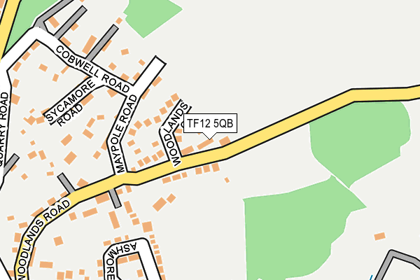 TF12 5QB map - OS OpenMap – Local (Ordnance Survey)