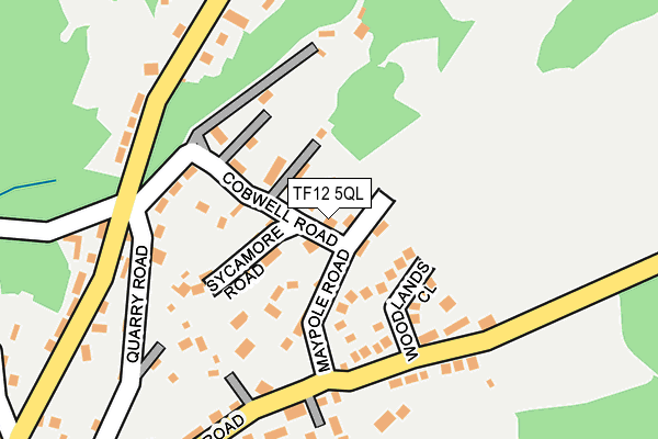 TF12 5QL map - OS OpenMap – Local (Ordnance Survey)