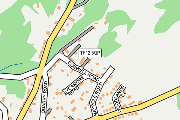 TF12 5QP map - OS OpenMap – Local (Ordnance Survey)