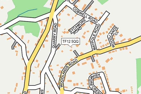 TF12 5QQ map - OS OpenMap – Local (Ordnance Survey)